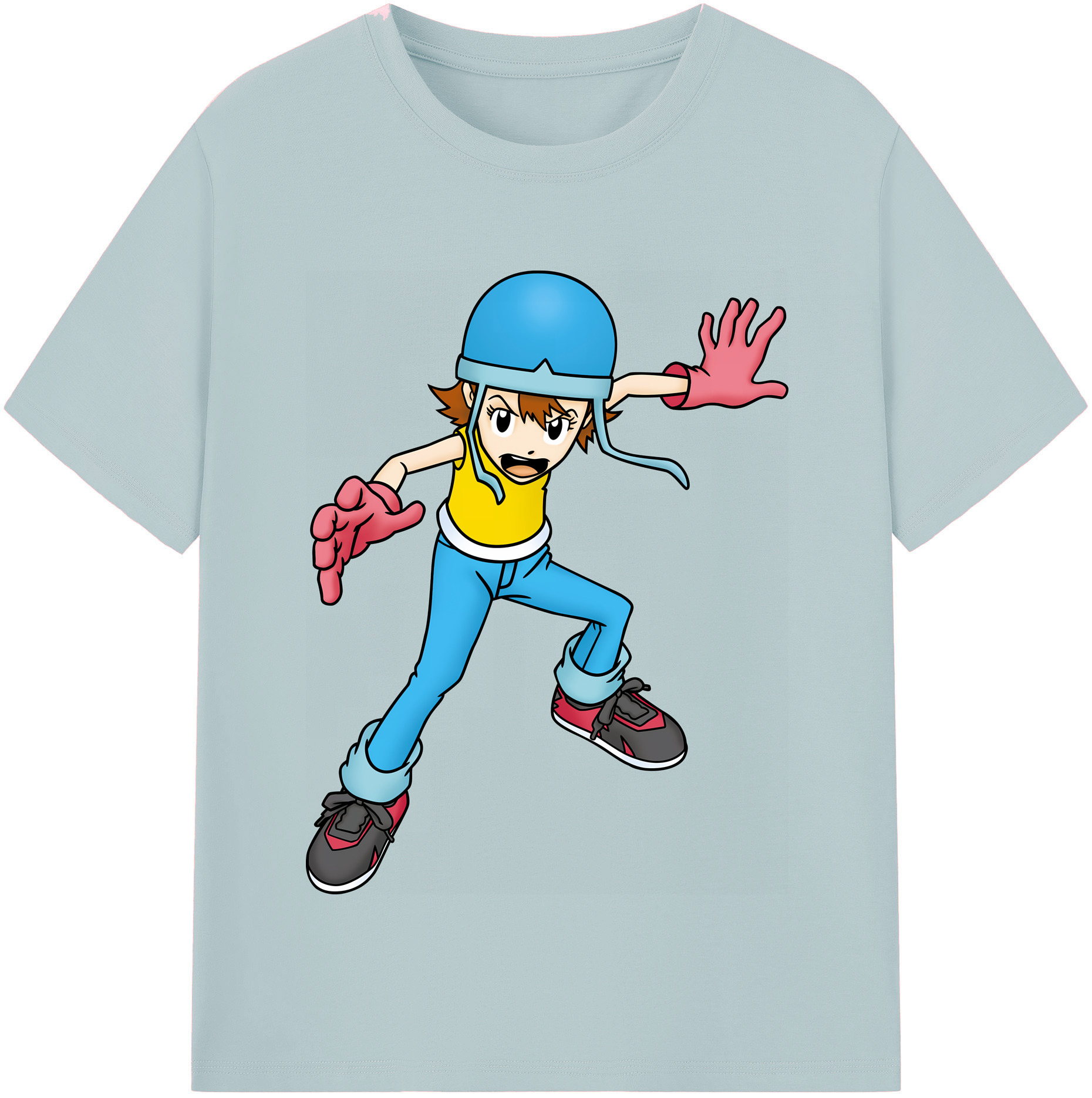 （画像用） Digimon デジタルモンスター/デジモン 綿100％半袖Tシャツ（フロントプリント）